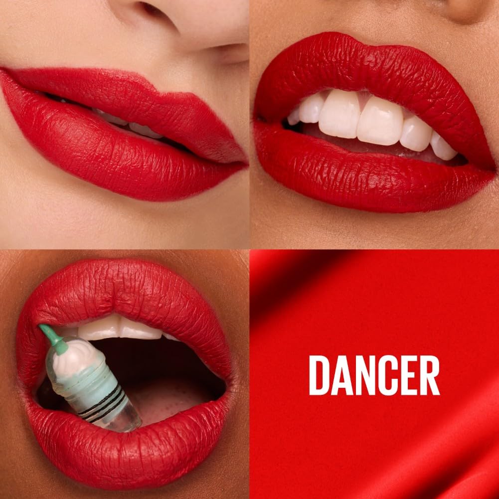 Detalle de Maybelline New York Super Stay Matte Ink City Edition Nr. 118 Dancer – langanhaltender Flüssig-Lippenstift