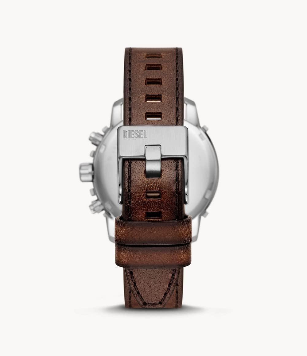 Thumbnail 1 de Diesel Griffed Quarz-Chronograph Herrenarmbanduhr mit Lederband