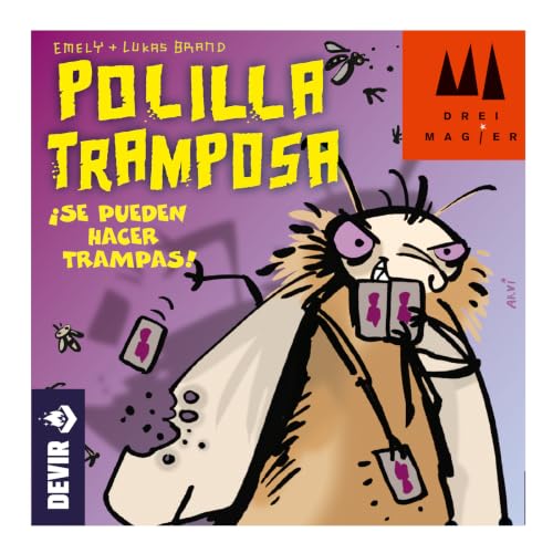 Detalle 2 de Devir Polilla Tramposa, juego de cartas para 3-5 jugadores, partidas de 15-25 min