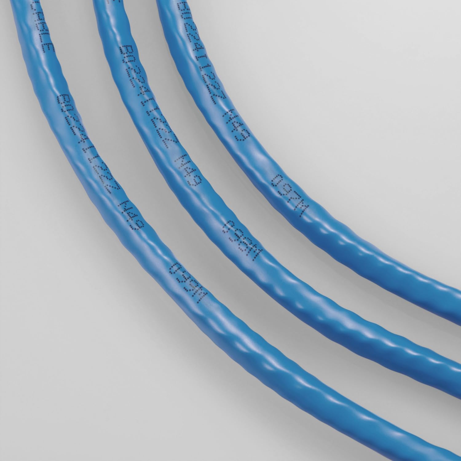 Detalle de エレコム ECLD-GPALB100RS CAT6A LANケーブル 100m・単線・ブルー