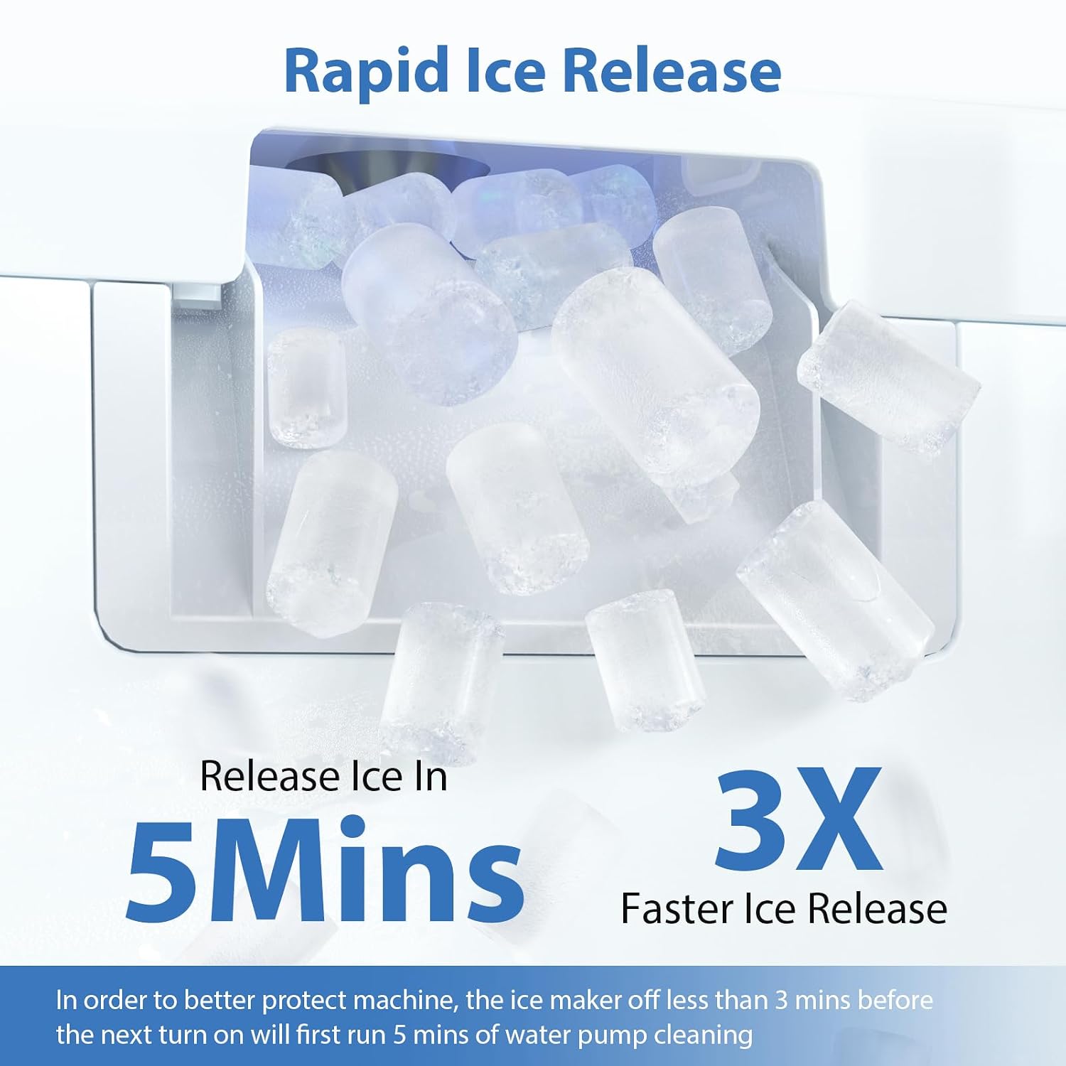 Thumbnail 4 de Aeitto Nugget Ice Maker 55 lbs/Day