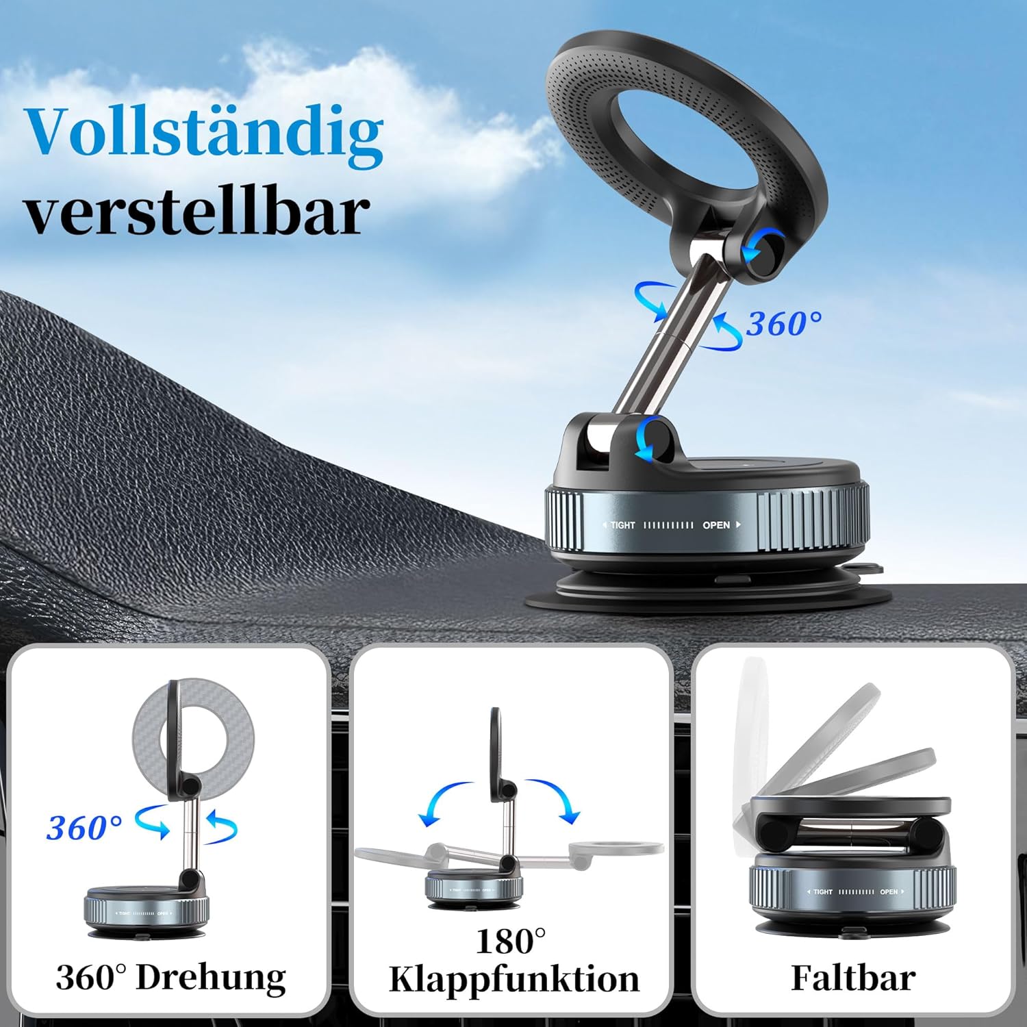 Detalle 2 de PlusAcc Vakuum Handyhalterung 2400gf