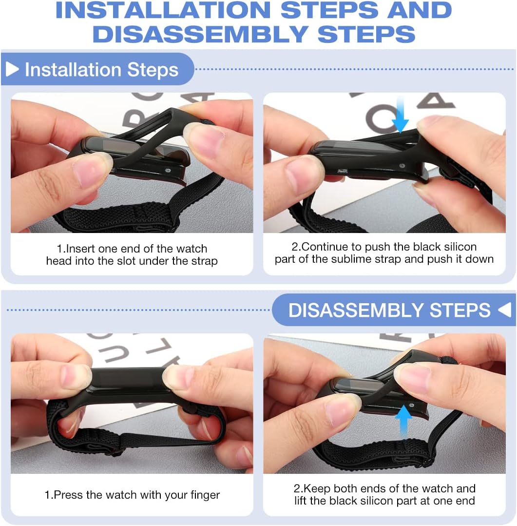 Thumbnail 3 de TumpCez Elastic Nylon Strap for Samsung Galaxy Fit 2 – Replacement Wristband
