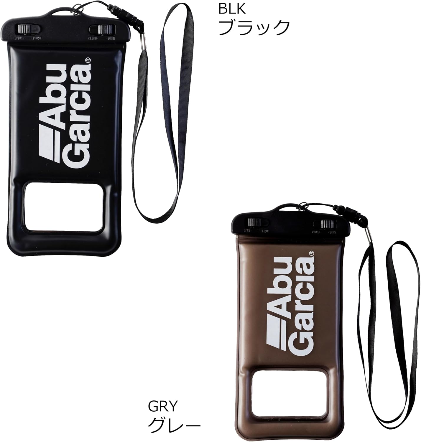 Detalle de AbuGarcia フローティングスマートフォンケース ブラック 防水・浮力・首掛けタイプ