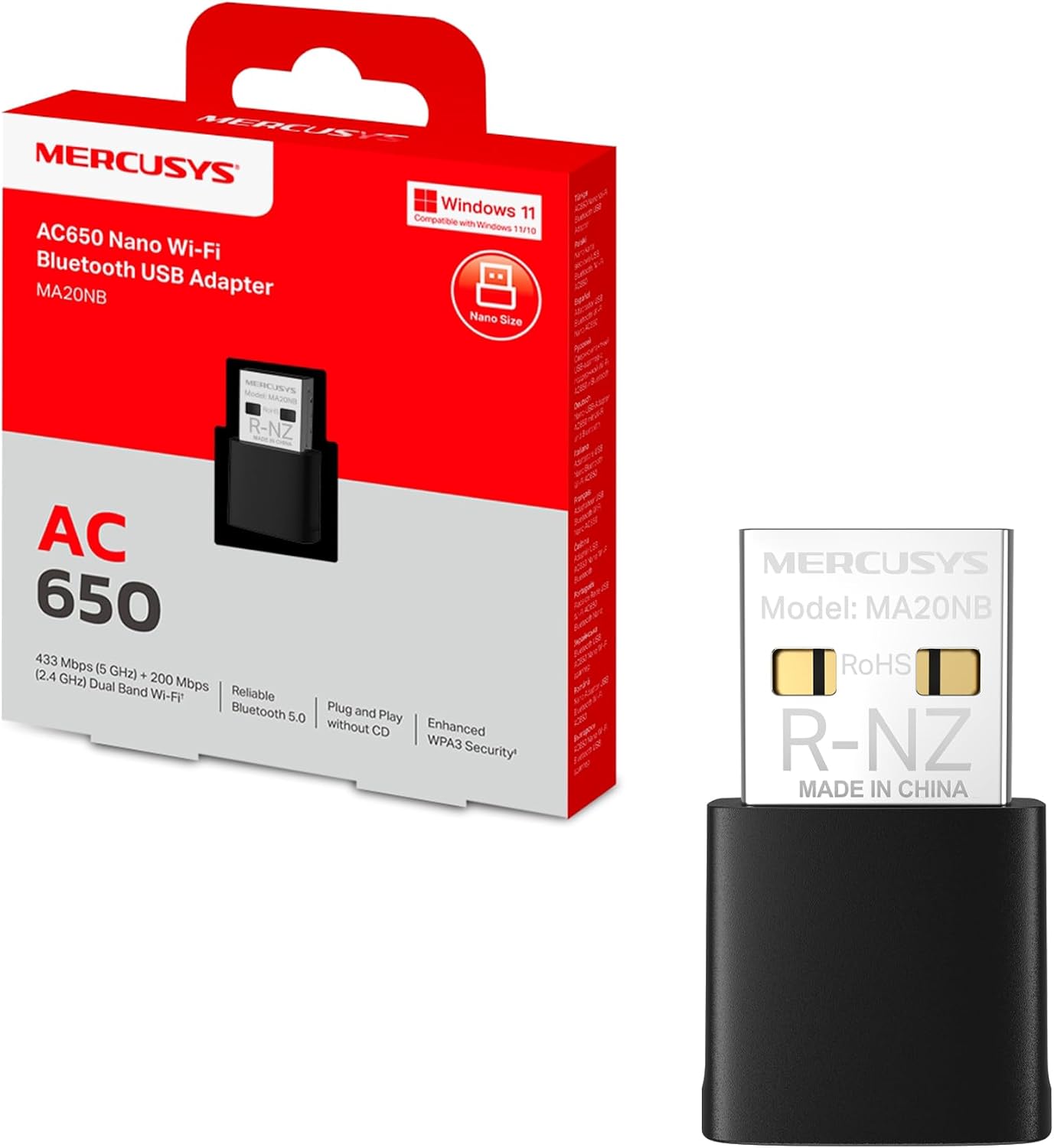 Detalle de Mercusys TP-Link MA20NB Adattatore WiFi USB
