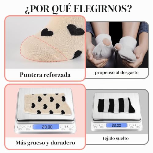 Thumbnail 3 de Cirorld 10 pares de calcetines de mujer de algodón, talla 39-42, con refuerzo