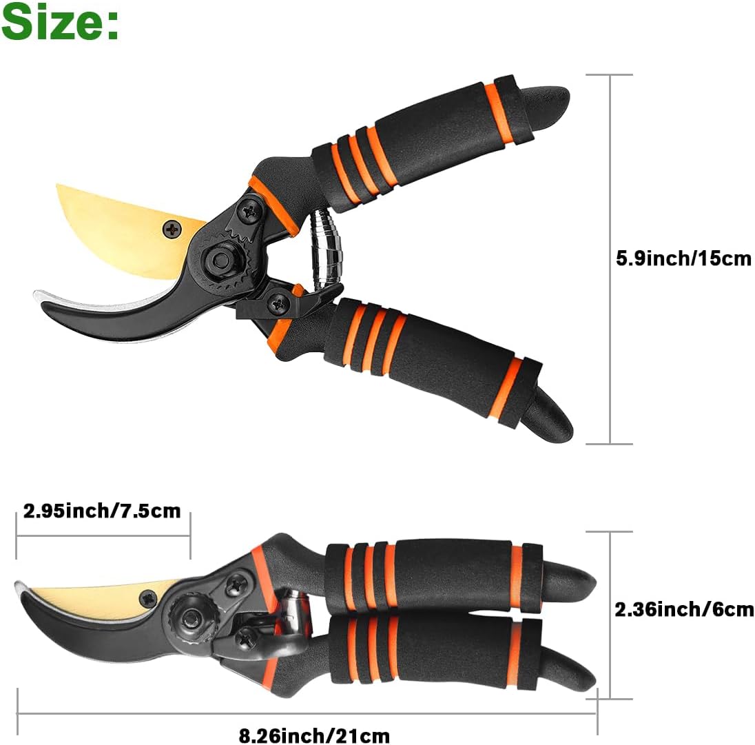 Thumbnail 3 de Garden Secateurs 2PCS bypass pruning shears