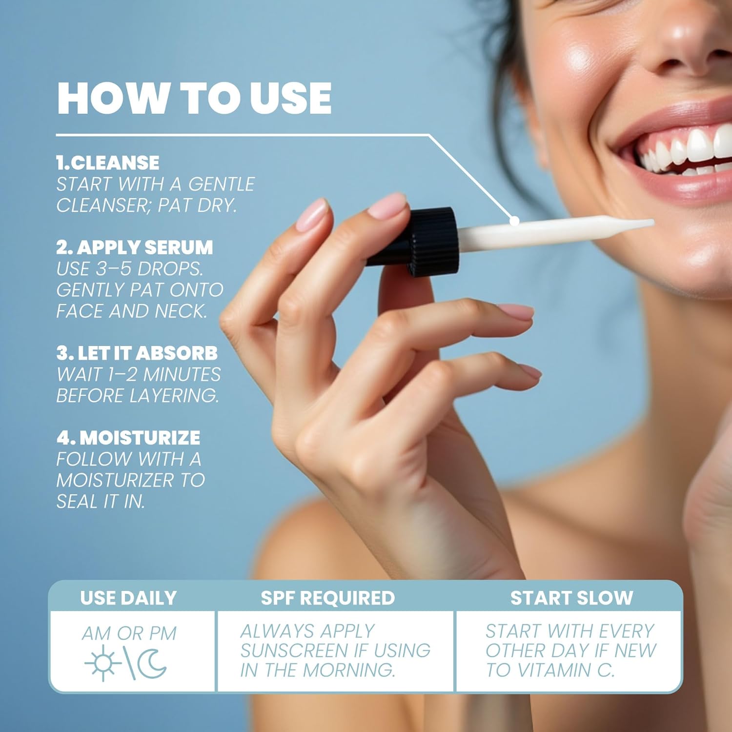 Thumbnail 5 de Eva Naturals Vitamin C Serum for Face (Retinol, Hyaluronic Acid, Niacinamide & Salicylic Acid) – 1 fl oz