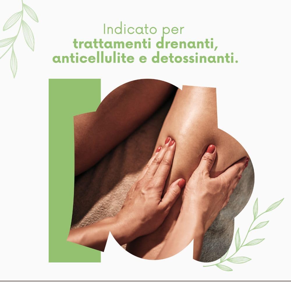 Thumbnail 3 de Olio Drenante per Massaggi Professionali con Estratto di Centella Asiatica – 500 ml Biologico Made in Italy