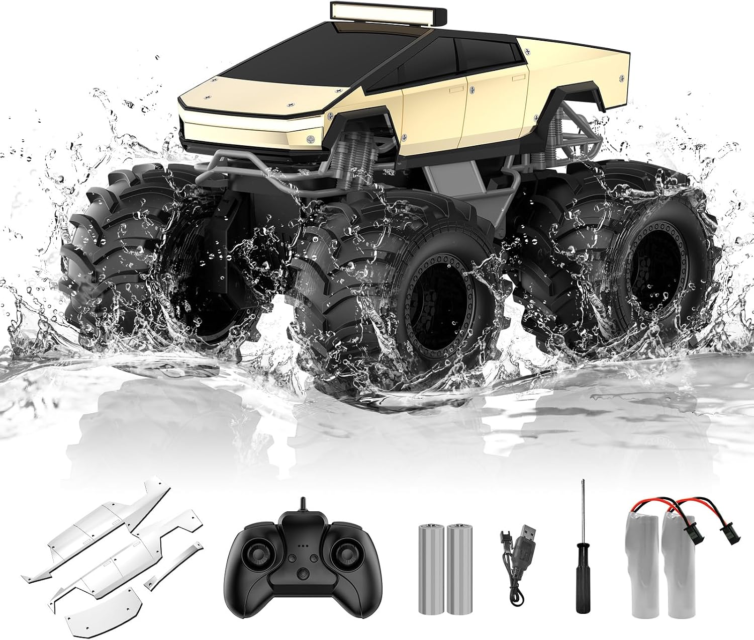 Detalle de Dafotil KT912A 1:18 Amphibious RC Monster Truck, 4WD, 2.4 GHz