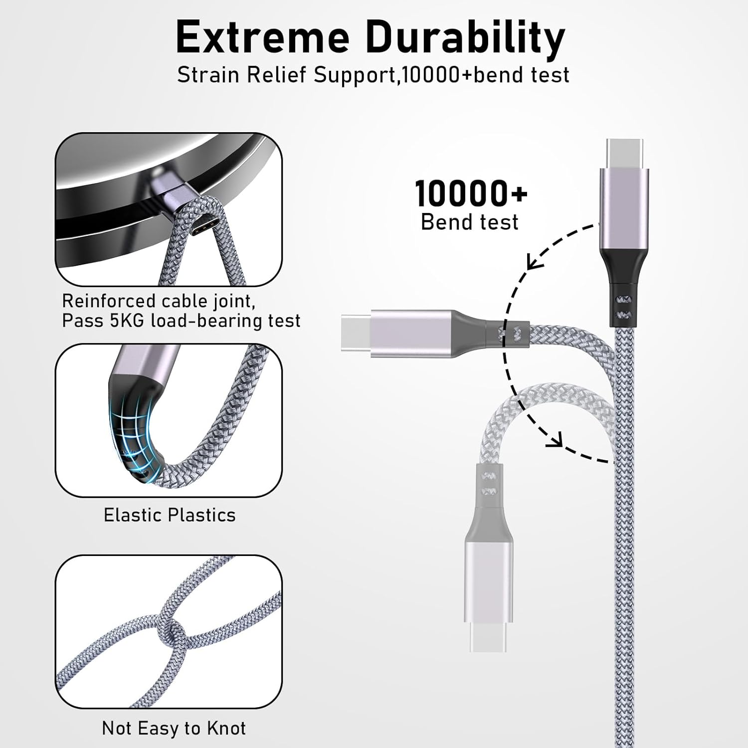 Thumbnail 4 de Extra Long USB C Charger Cable 5m 3A for PS5 controllers