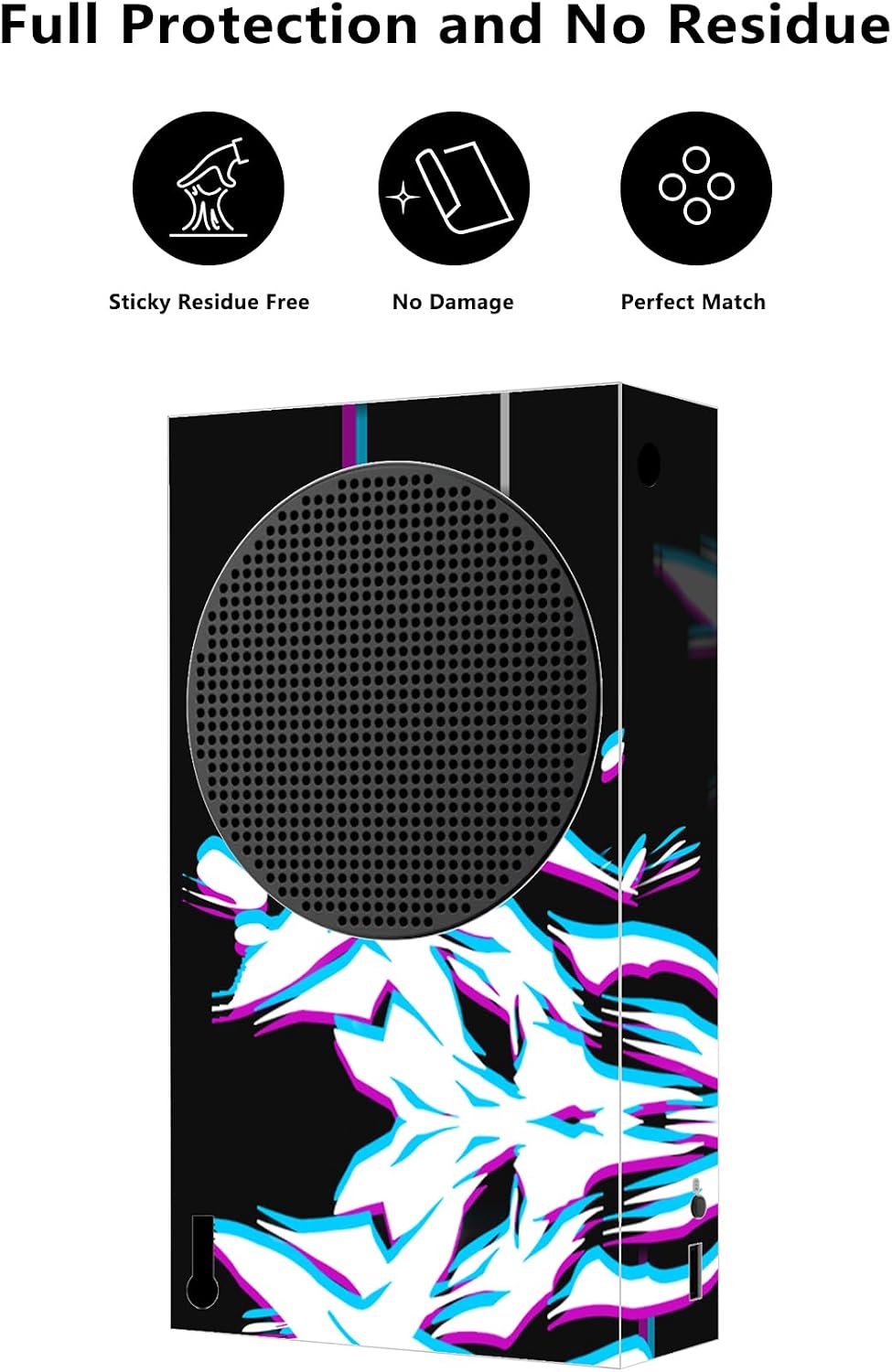 Thumbnail 2 de PlayVital Glitch Demons Custom Vinyl Skins for Xbox Series S: Wrap Decal Covers for Console and Controllers
