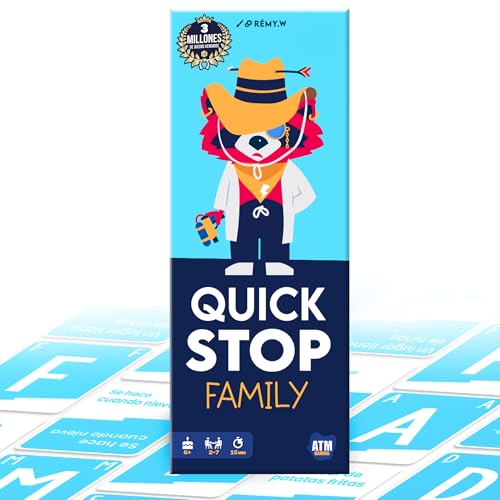 Detalle de ATM Gaming Quickstop Family: juego de mesa rápido para toda la familia (sin pantallas)
