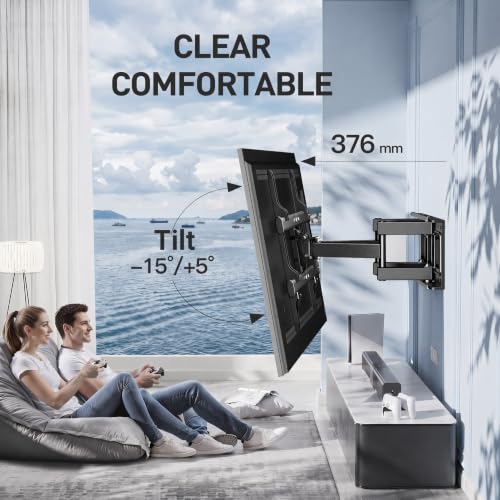 Thumbnail 3 de PERLESMITH Soporte TV de pared para 37–85 pulgadas, soporta hasta 60 kg