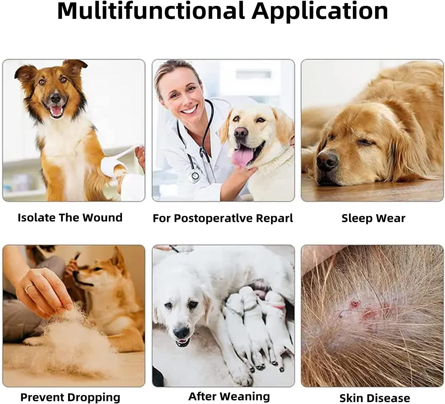 Thumbnail 6 de Cotton 4-Legged Dog Recovery Suit Onesie Pyjamas (Pink fruit) — anti-hair shedding jumpsuit for small/medium/large dogs