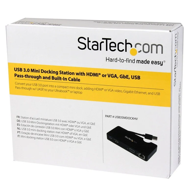 Detalle 2 de Startech Mini Estación USB 3.0 1 puerto Gigabit
