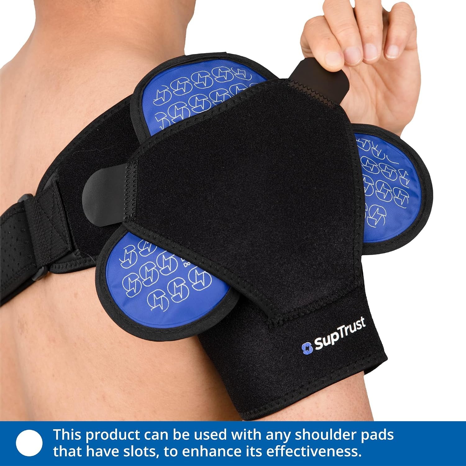 Detalle de Suptrust ST-GIP-23AUG Reusable Gel Ice Pack, Large Three-Compartment Wrap