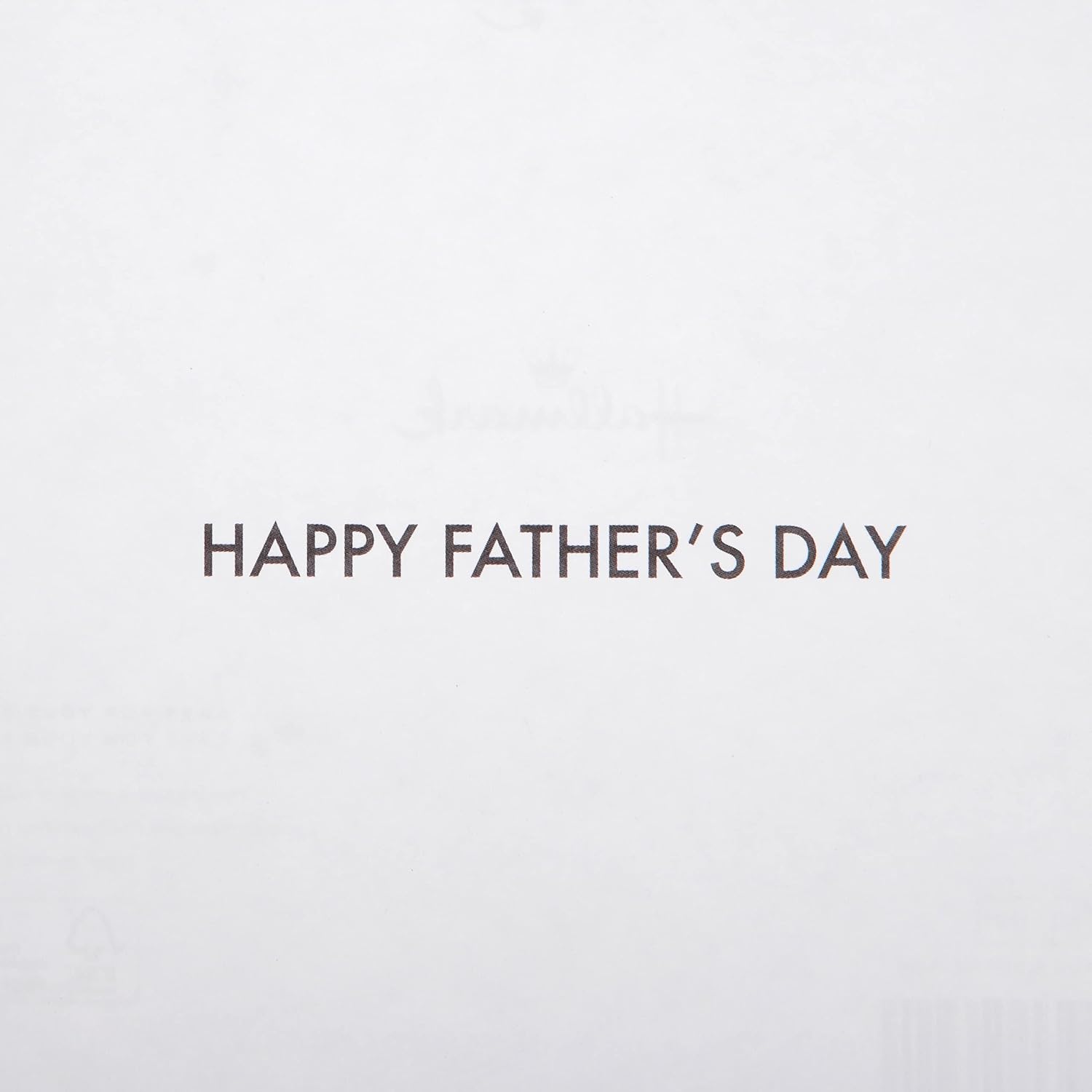 Detalle 1 de Hallmark fars dags-kort till pappa, svart och guld med guldfolie