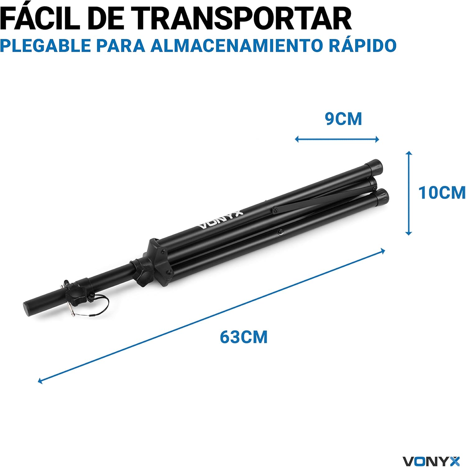 Thumbnail 3 de Vonyx LS02K Trípodes para Altavoces, Soporte Seguro y Ajustable 🎶