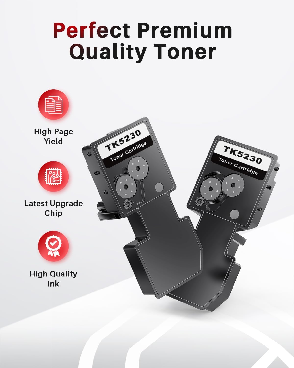 Detalle 2 de Halloya TK5230 – Cartouche de toner noire compatibile Kyocera ECOSYS TK5230 (2x Noir)
