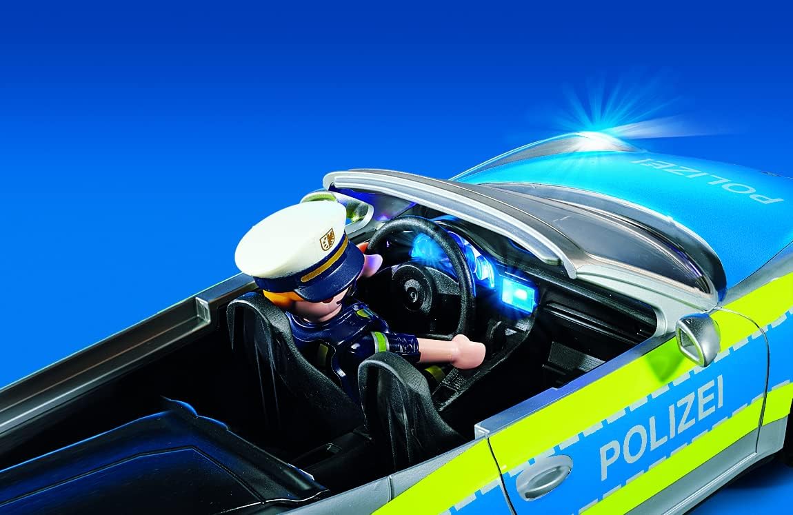 Detalle 2 de PLAYMOBIL City Action 70067 Porsche 911 Carrera 4S Police Car with Lights and Sound