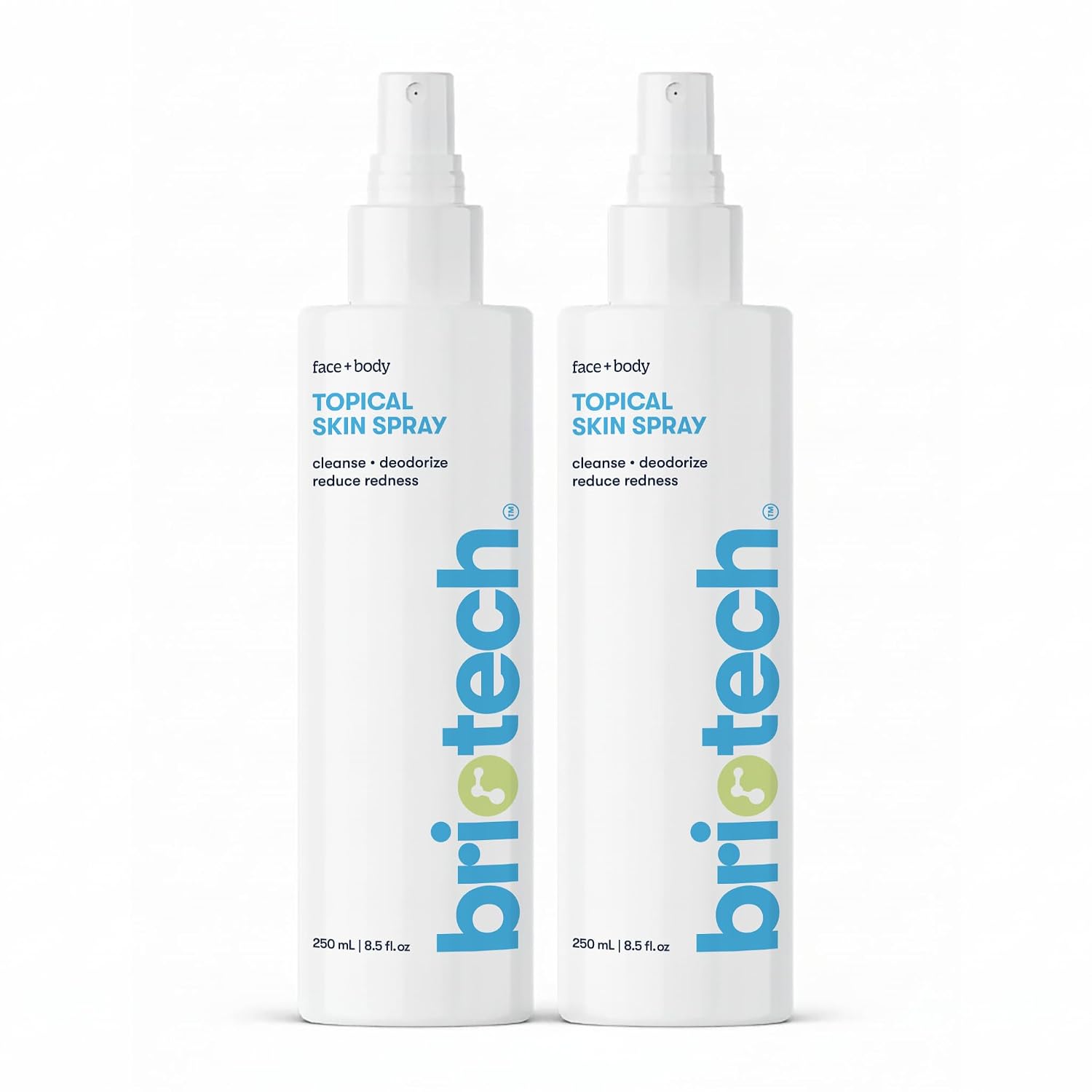 Detalle de BRIOTECH Topical Skin Spray (Hypochlorous Acid) for Sensitive Skin, HOCl Facial Mist, 8.5 oz (2 Pack)