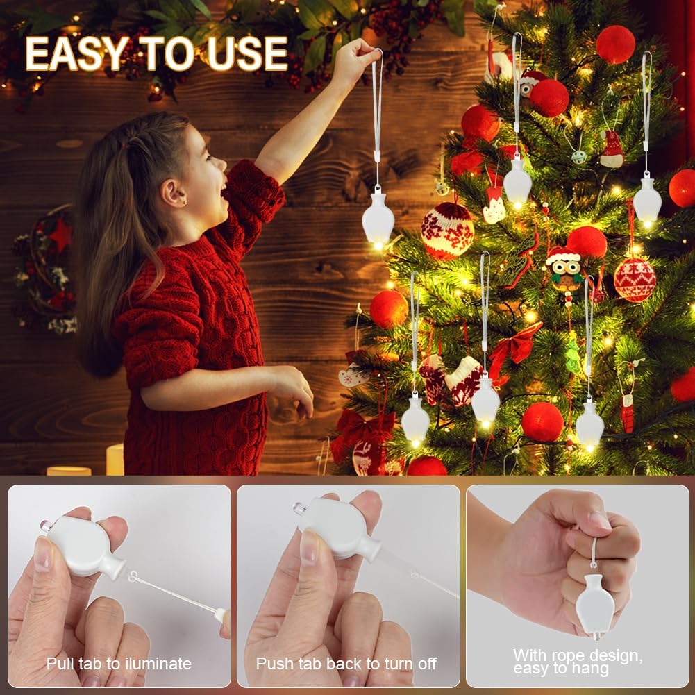 Detalle de URAQT LED-ballonglampor, 15 varmvita minilyktor med batteridrift