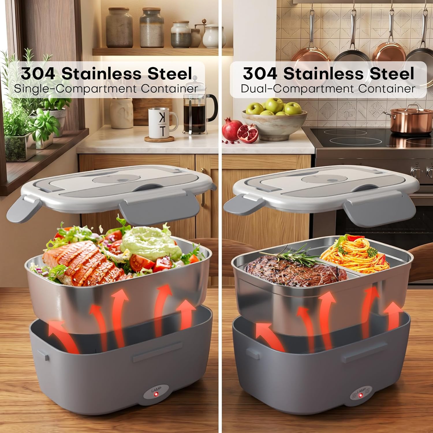 Thumbnail 4 de Sitlais Heated Lunch Box 80W with 1.5L Stainless Steel 🍱