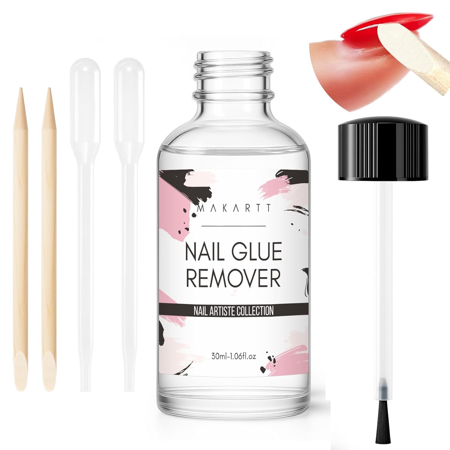 Makartt Nail Glue Remover 30ML for Press On Nails