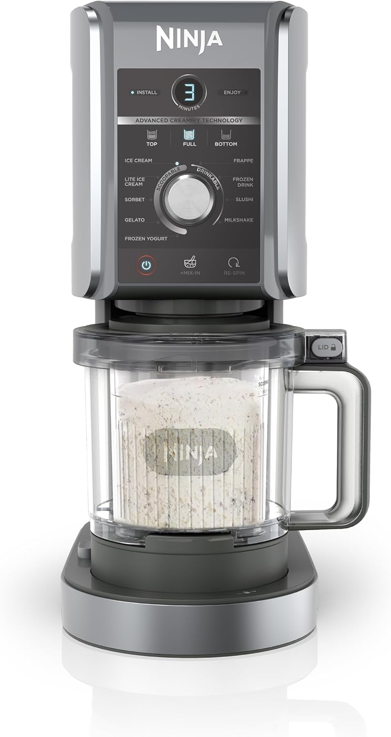 Detalle de Ninja CREAMi Deluxe ice cream maker 3 tubs 🍨