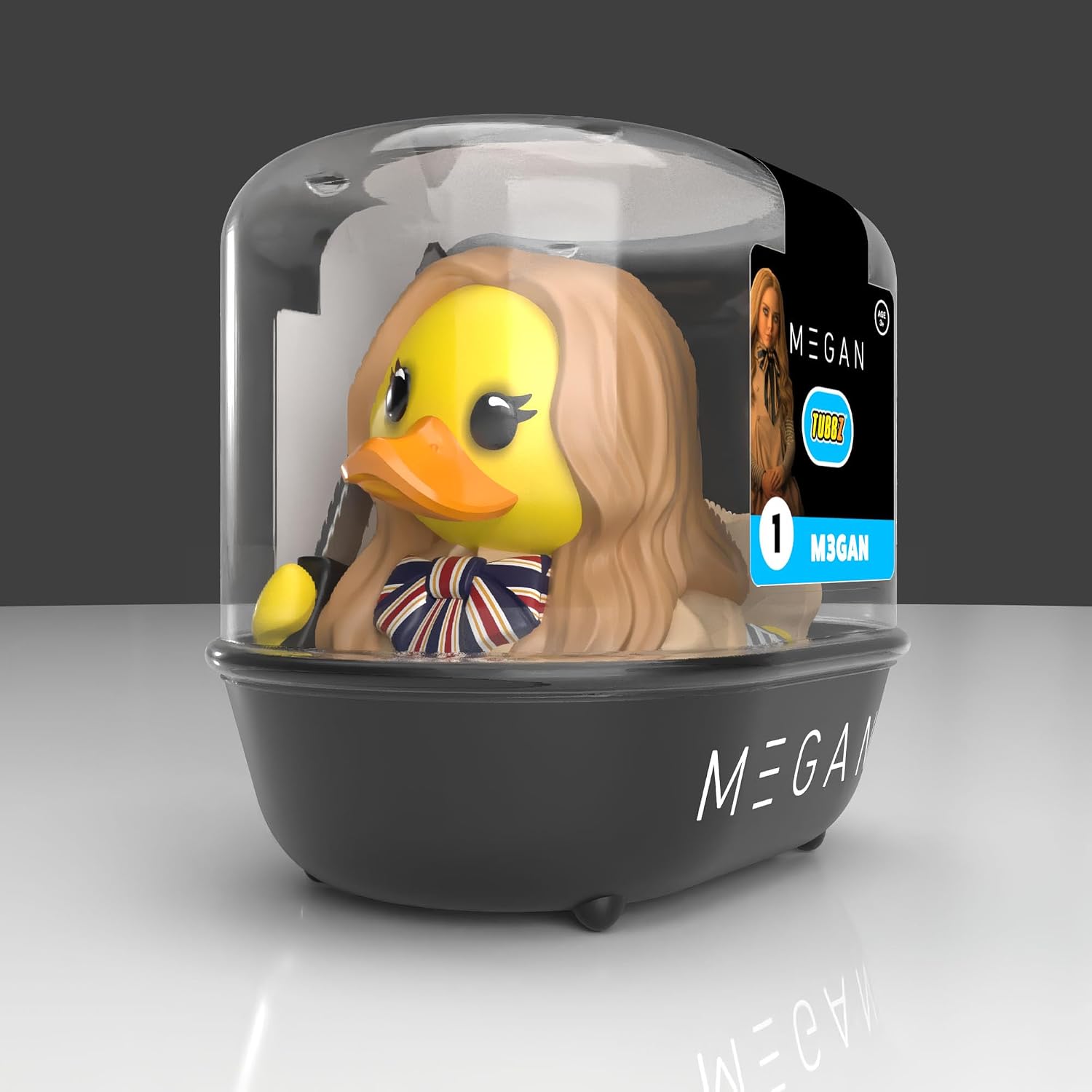 Detalle 2 de TUBBZ Erstausgabe Horror: M3GAN als Cosplaying-Gummiente Vinylfigur