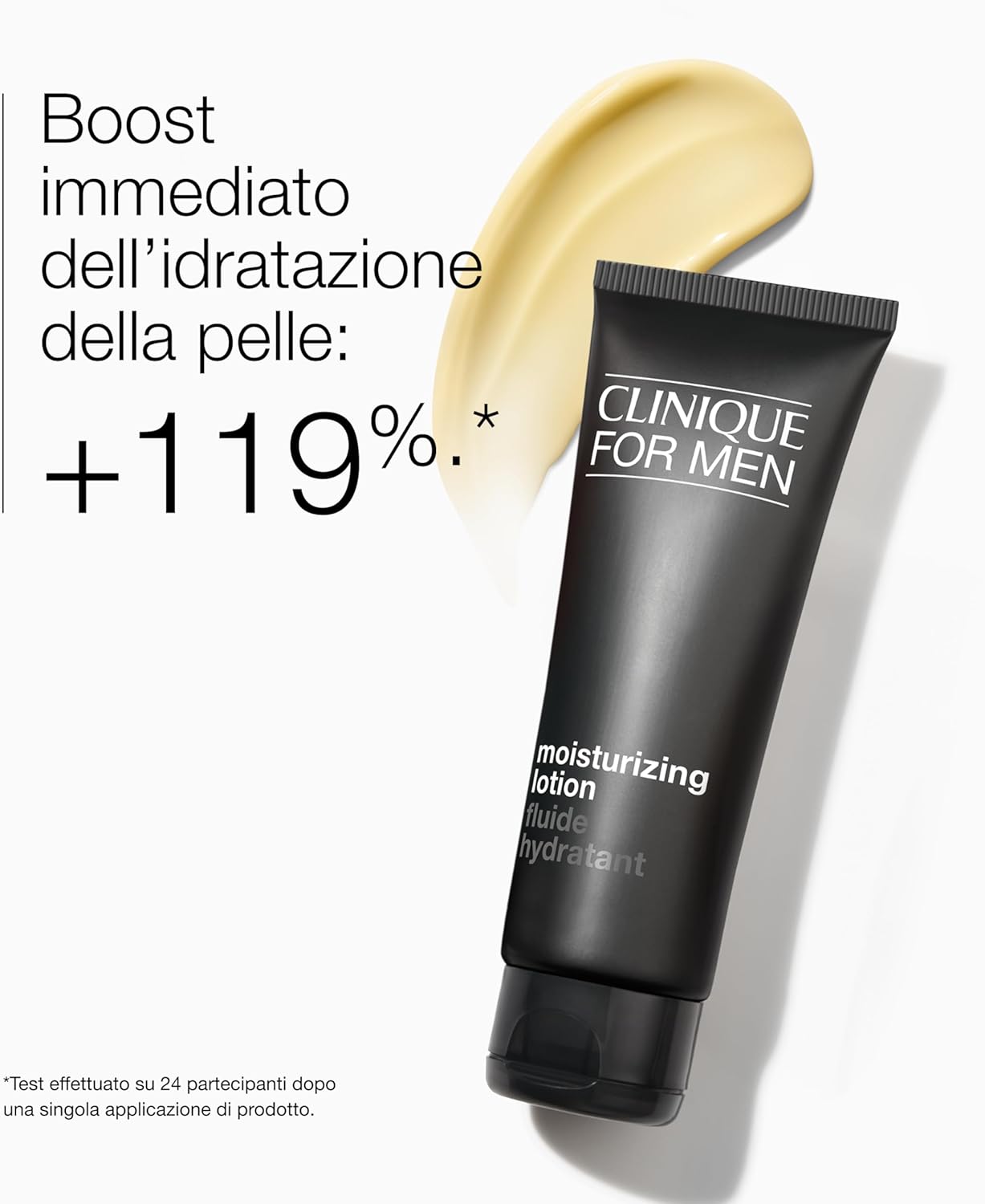 Detalle de Clinique For Men Moisturizing + Hydrating Face Lotion | Lozione uomo idratante 100 ml