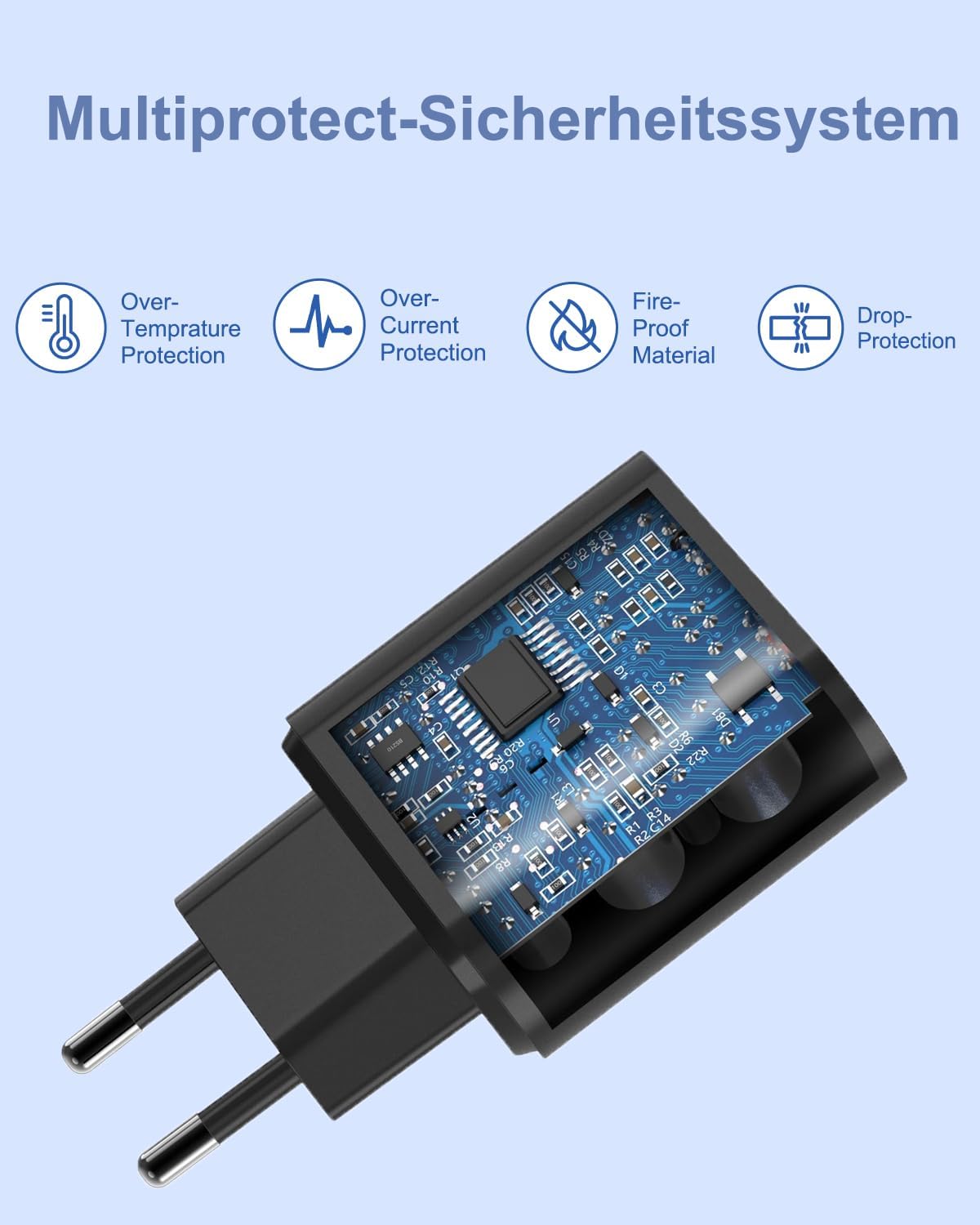 Thumbnail 2 de CHLANT XZ-45WC USB-C-oplader 45 W met gevlochten kabel van 2 m