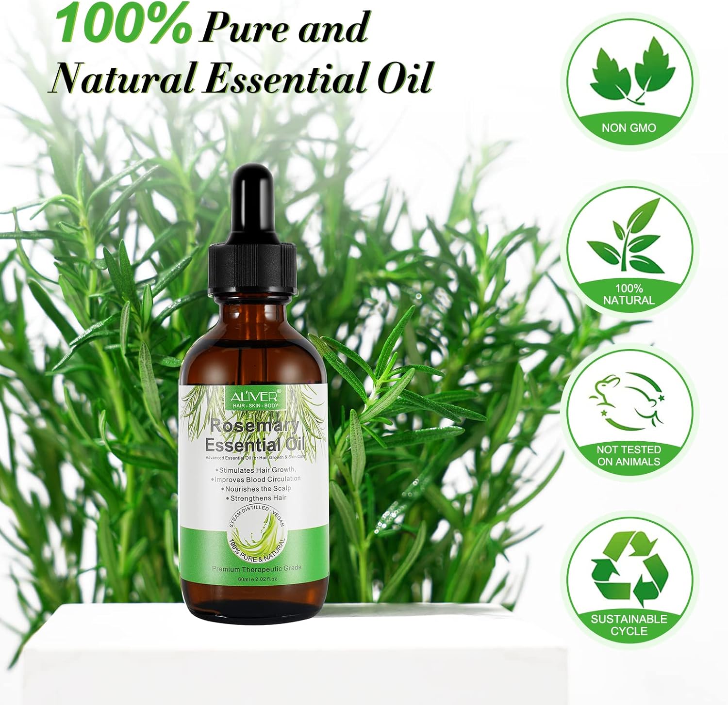 Thumbnail 2 de Huile de Romarin 2 paquets pour cheveux