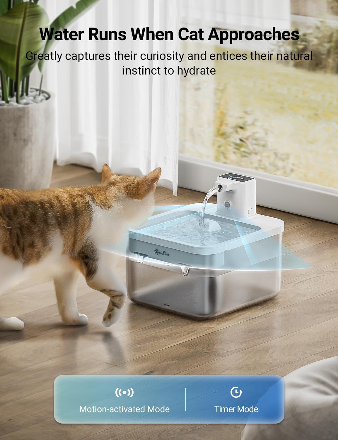 Detalle de DownyPaws Cordless Cat Water Fountain 2.5L