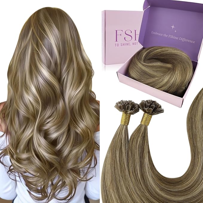 Fshine Bondings Extensiones de Cabello Humano 45cm 🌈