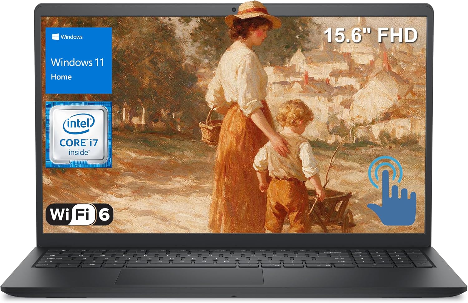 Detalle de Dell 15.6-inch touchscreen laptop