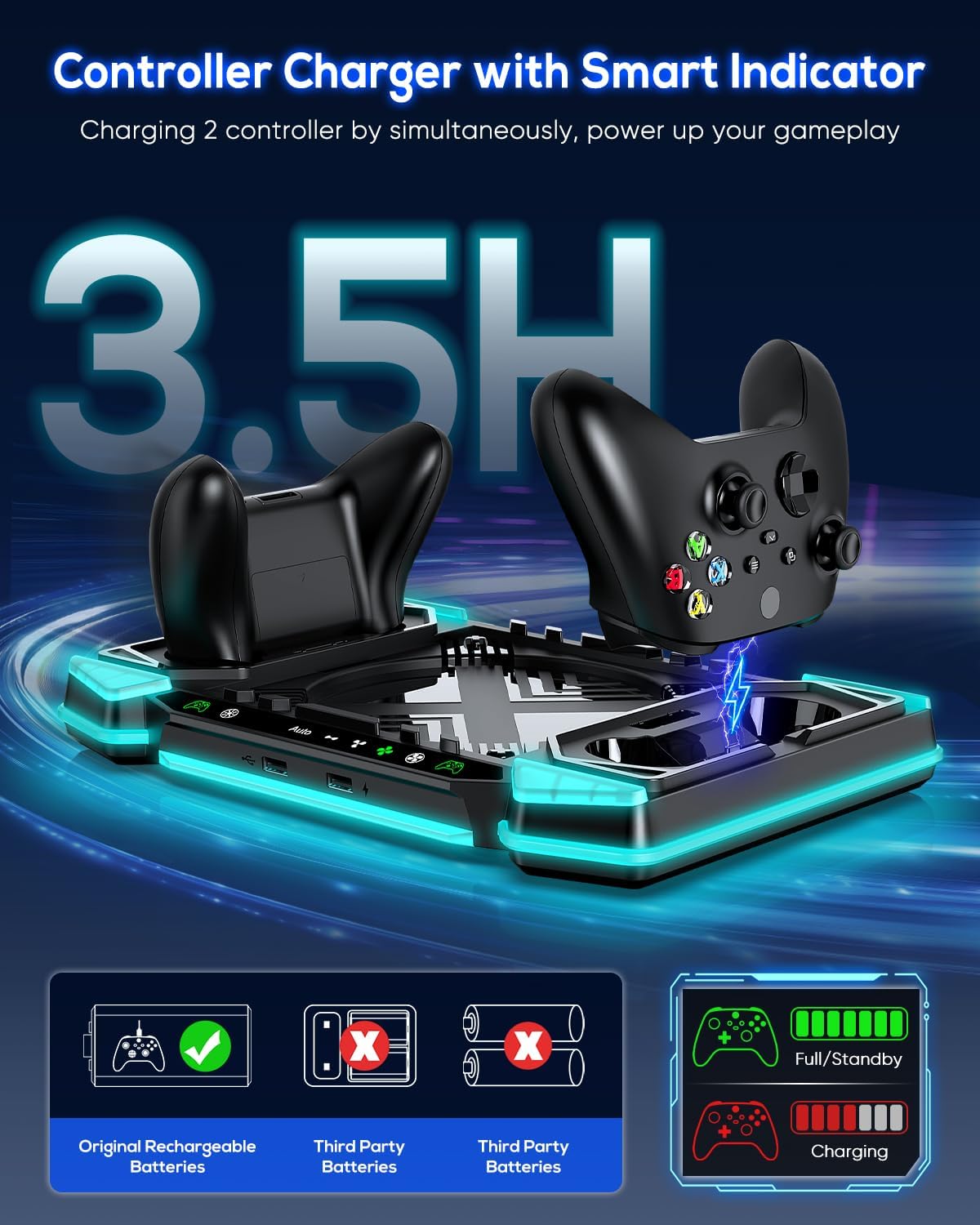 Thumbnail 3 de Xbox Series X Upgraded Cooling Fan with 1400 mAh Batteries