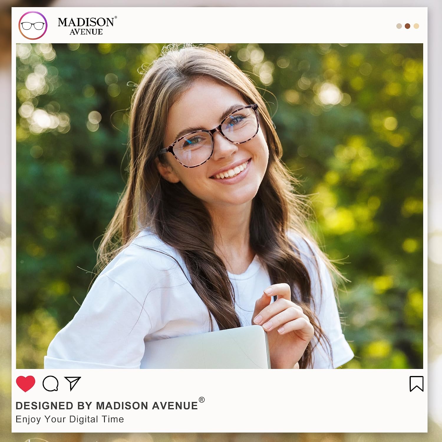 Detalle de Madison Avenue TR90 Blue Light Blocking Computer Glasses for Women