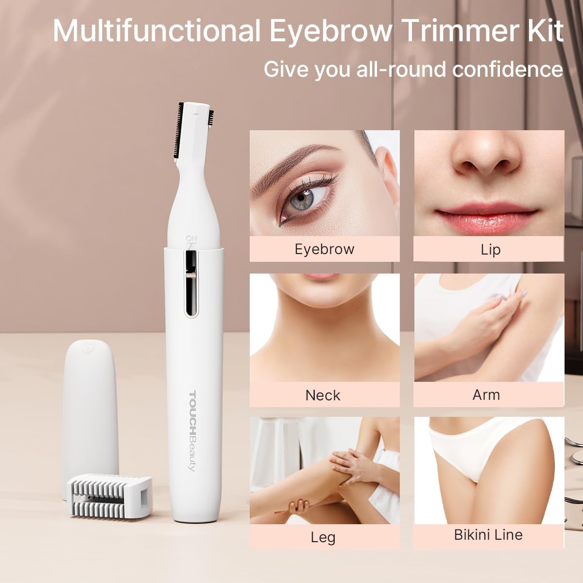 Thumbnail 1 de TOUCHBeauty AG-1658 Electric Eyebrow Trimmer – Portable, Painless Hair Remover for Women
