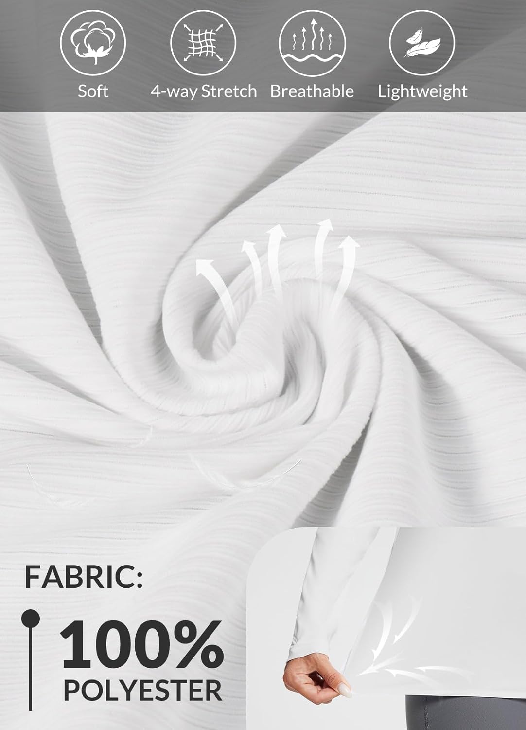 Thumbnail 4 de baleaf Women’s UPF 50+ Long Sleeve Sun Shirt Rash Guard (UV Protection, Quick-Dry)