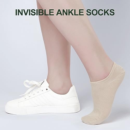 Thumbnail 4 de Niofind Bamboo Trainer Socks for Women and Men – No Show, Non-Slip, Low Cut