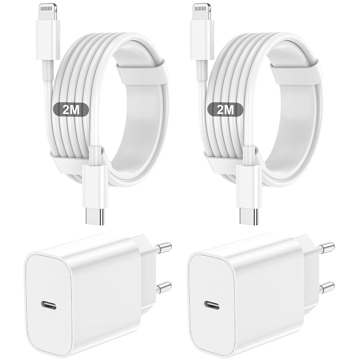 Detalle de Chargeur Rapide USB C 2 pièces 2 m
