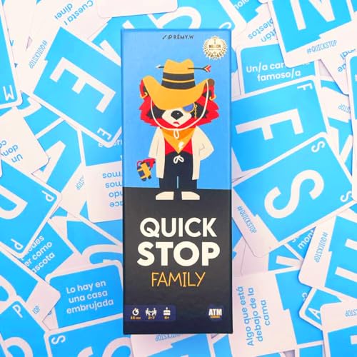 Detalle de ATM Gaming Quickstop Family: juego de mesa rápido para toda la familia (sin pantallas)