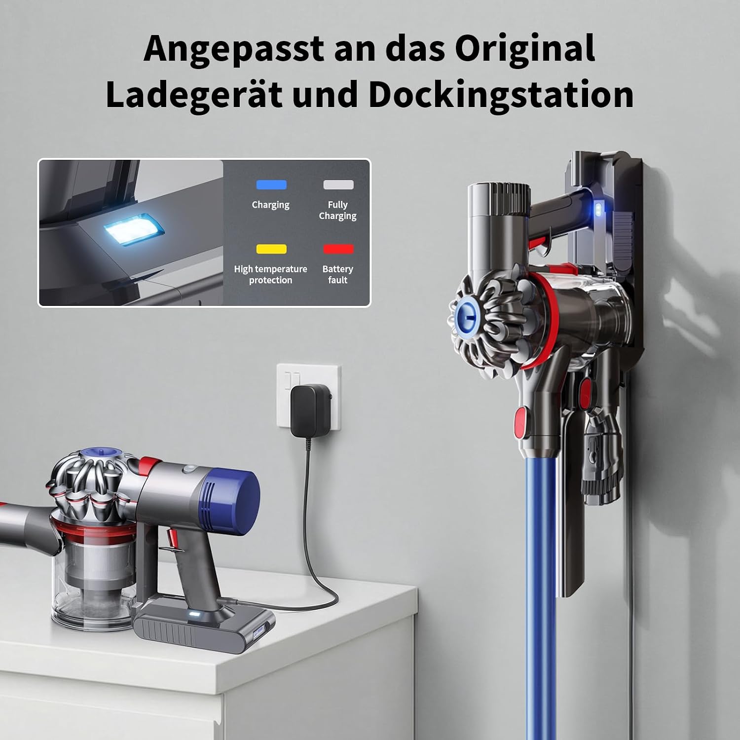 Thumbnail 6 de 6000mAh Ersatzakku für Dyson V8 SV10 Staubsauger – kompatibel mit Animal, Absolute, Motorhead, Fluffy
