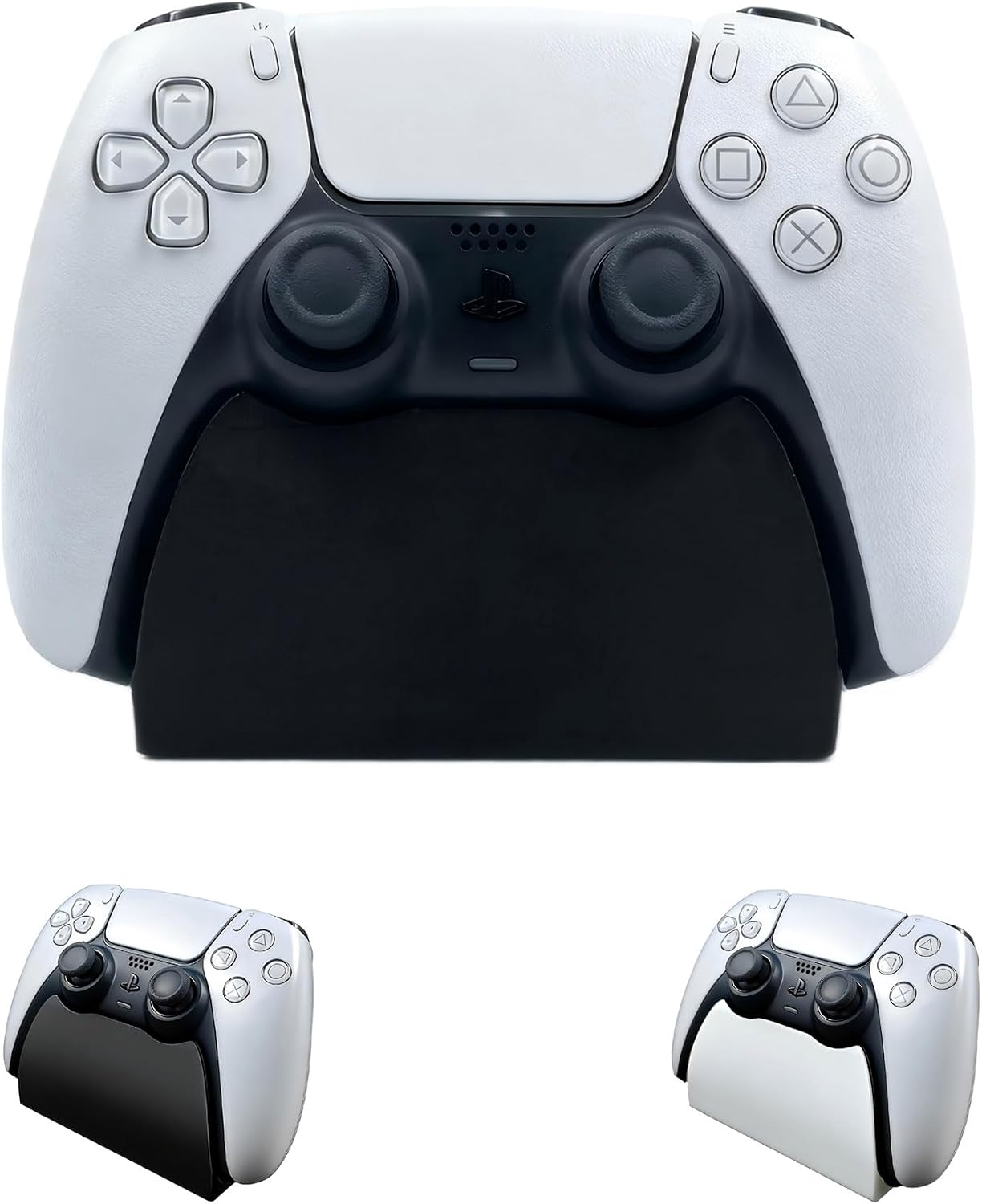 Detalle de TXW Controller Stand for PS5 Wireless Controllers, Black PLA Desk Holder