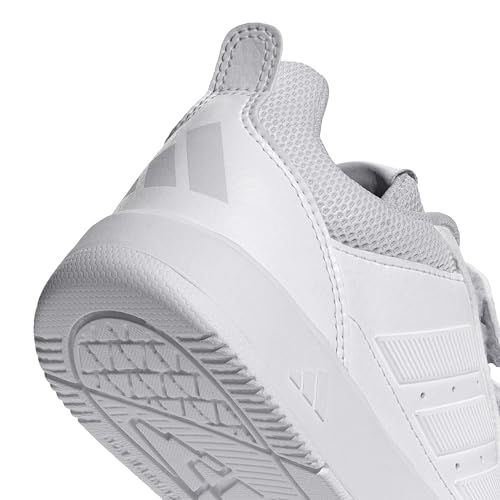 Detalle de adidas Tensaur Sport 3.0 Hook and Loop: zapatillas infantiles blancas con cierre autoadherente