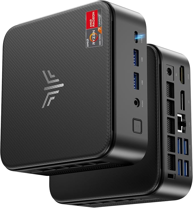 Detalle de NiPoGi E3B Mini PC ⚙️ AMD Ryzen 7 5825U, 32GB RAM, 1TB SSD