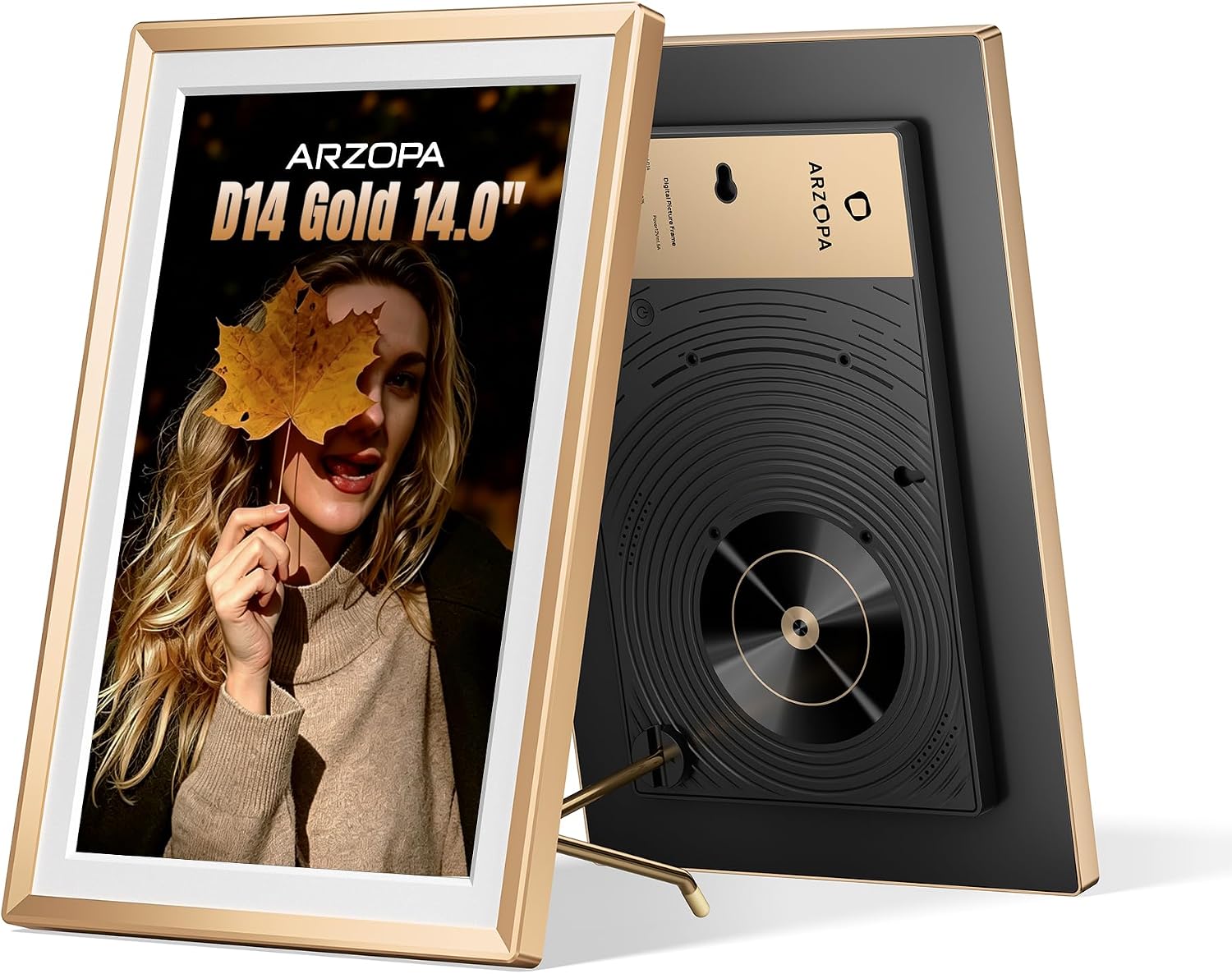 Detalle de ARZOPA 14 Inch Metal Digital Photo Frame with Free Unlimited Cloud Storage