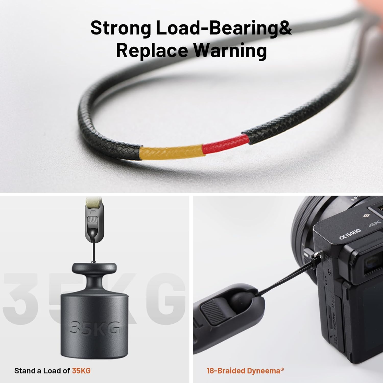 Thumbnail 3 de PGYTECH Camera Wrist Strap Air: Adjustable Quick Release Hand Strap for DSLR/Mirrorless (Deep Grey)